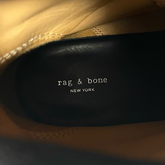 NEW Rag & Bone Black Suede Sloane Boots Lace Up Combat Boot Women's US 7 $550 - Picture 11 of 13